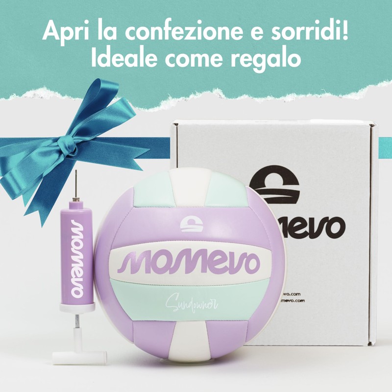 MOMEVO Sundowner Pallone Pallavolo - Pallone Beach Volley, Set con