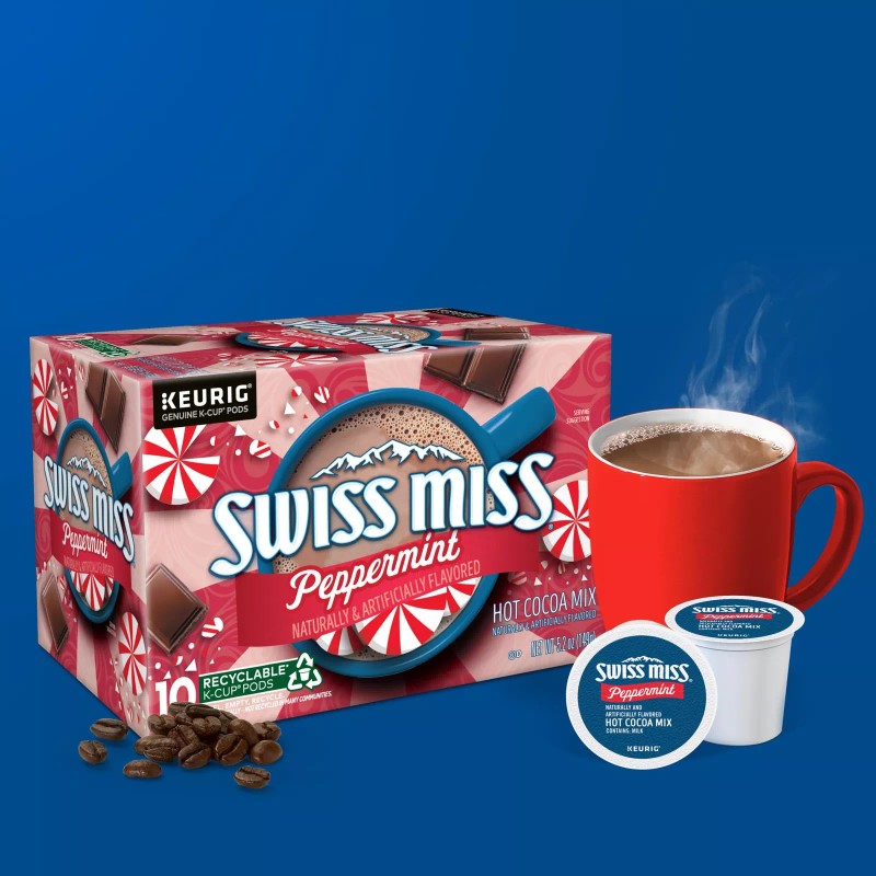 Swiss Miss Milk Hot Cocoa K Cup Pods 10 Count