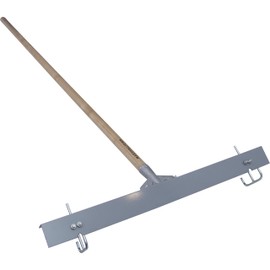 MARSHALLTOWN Gauge Rakes, 24 Inch Length, Lightweight Powder-Coated Aluminum Construction, Adjustable up to 2 Inches, 60 Inch Tampered Ash Handle, Made In The USA, GR24