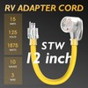 TOOLIOM 30 Amp to 110 RV Power Adapter, 30Amp to
