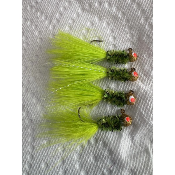 Jihs By Shine hand tied crappie jigs 1/16