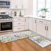 Twyt decor Spring Kitchen Rug Set of 2,Non-Slip Washable Kitchen