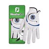 FootJoy WeatherSof Men's Golf Glove, White/Blue
