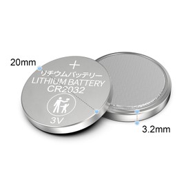 Fuspower CR2032 CR2032 Batteries ECR2032 DL2032 2032 3V Lithium Batteries for Key Fob(2 Card/Pack of 10)