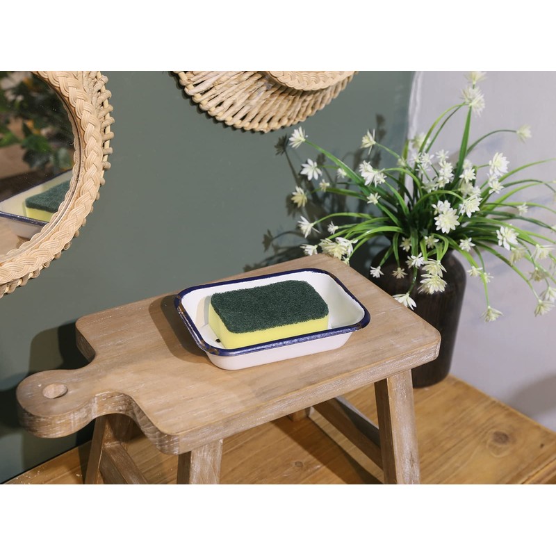 Joy Choice 6.5" Farmhouse Soap Dish with a Tray -