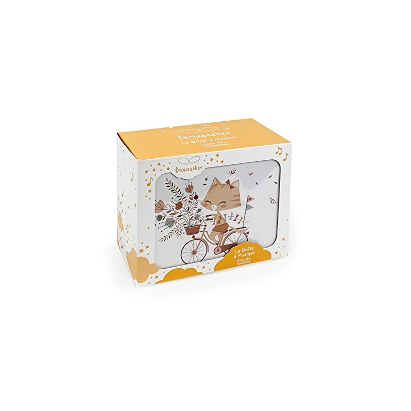 Trousselier 6260120 Children's Cat Music Box with Music and Dancing