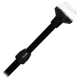 SeaSense 26” - 48” LED Stern Light - Range of 2 Nautical Miles - Easily Adjustable, Stowable Black EDC Light for Boats, Kayaks, Canoes, Pontoons & Fishing Vessels up to 39 Feet (Base Not Included)