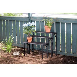 Panacea Products Gothic 3-Tier Nesting Plant Stand, Black