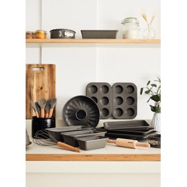 Bergner BAKING LOVERS - Set of 3 Molde de Tarta Acero al Carbono - Desmontables con Muelle - Revestimiento Antiadherente ILAG - Fácil Desmolde y Limpieza - Apto Lavavajillas