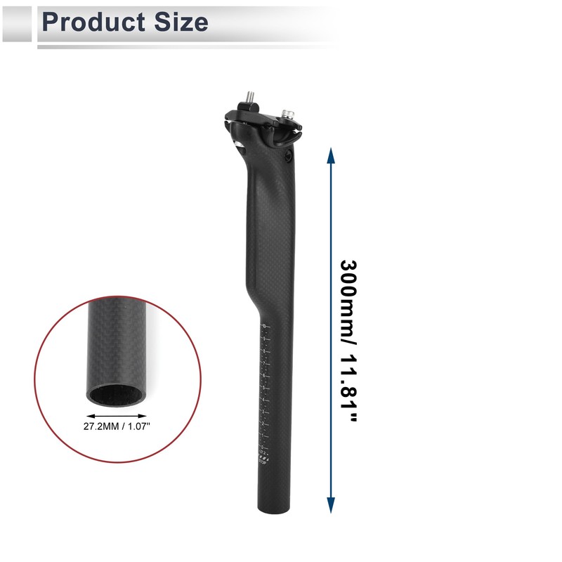 RATCHROLL 1 Pc Universal Bike Seatpost 27.2x300mm Bike Saddle Post