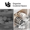 Pots and Pans Organizer Under Cabinet 2 Pack, Pull-Out Cabinet