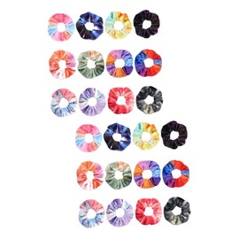 Beavorty 24pcs Colorful Plush Hair Ties Hair for Girls Random Gradient Ponytail Holders for Everyday Wear and Chic Styles