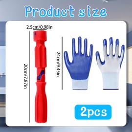 JBLJDWD 2PCS Toilet Seat Spanner, Toilet Seat Tightening Tool, A Set of Toilet Repair Tools with Gloves Plumbing Tools and Equipment for Installing, and Repairing Universal Toilet Seat
