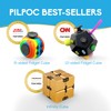 PILPOC theFube インフィニティキューブ フィジェットデスクトイ - アルミ製無限マジックキューブ ケース付き 頑丈 重い ストレスと不安を解消