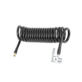 Partuto Flexible Tyre Inflator Hose with Lock on Chuck 0.31" x 9.84' Replacement