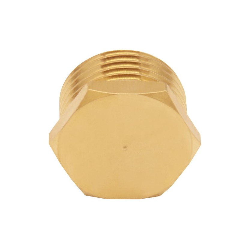 Uenede 2PCS Brass Garden Hose End Plug Cap 3/4" GHT