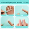 2-Pack Mini Glass Nail File with Case for Natural Nails,2mm