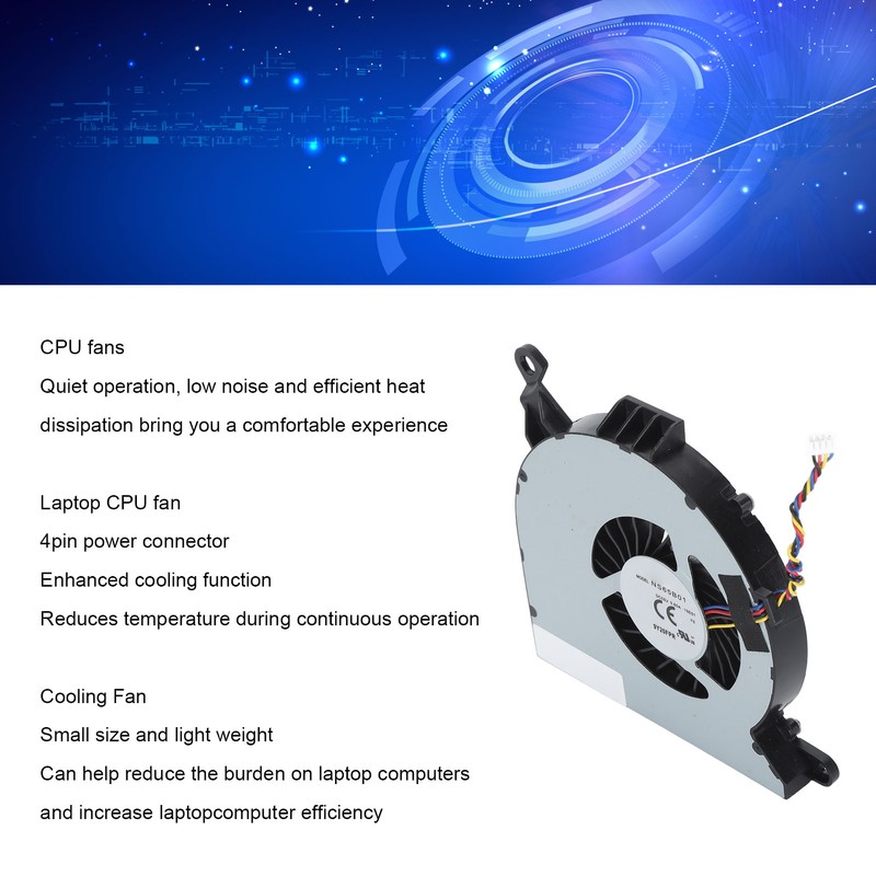 CPU Cooling Fan for Intel NUC 10 NUC10i3FNH NUC10i5FH NUC10i