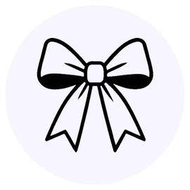 Azeeda 24 x 'Ribbon Bow' Stickers - for Crafts, Scrapbooking and Labelling (SK00074715)