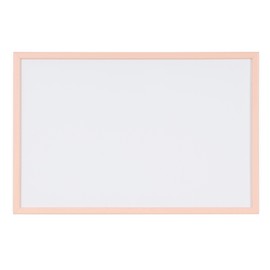 MasterVision Pastel Collection Magnetic Dry Erase Whiteboard, Salmon Colored MDF Frame, 15.75" x 11.81"
