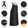 ARCCAPTAIN Leather Welding Work Apron 24" X 36" Heat Flame