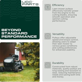 UDC Parts Mower Kit/Belt 754-0467 + Pulley 756-04224 + Pulley GY20629 / Fits Craftsman T1100 T1200 T130 T1300 T135 T140 T1400 T1500 T1600 T1700 T1800 T3000