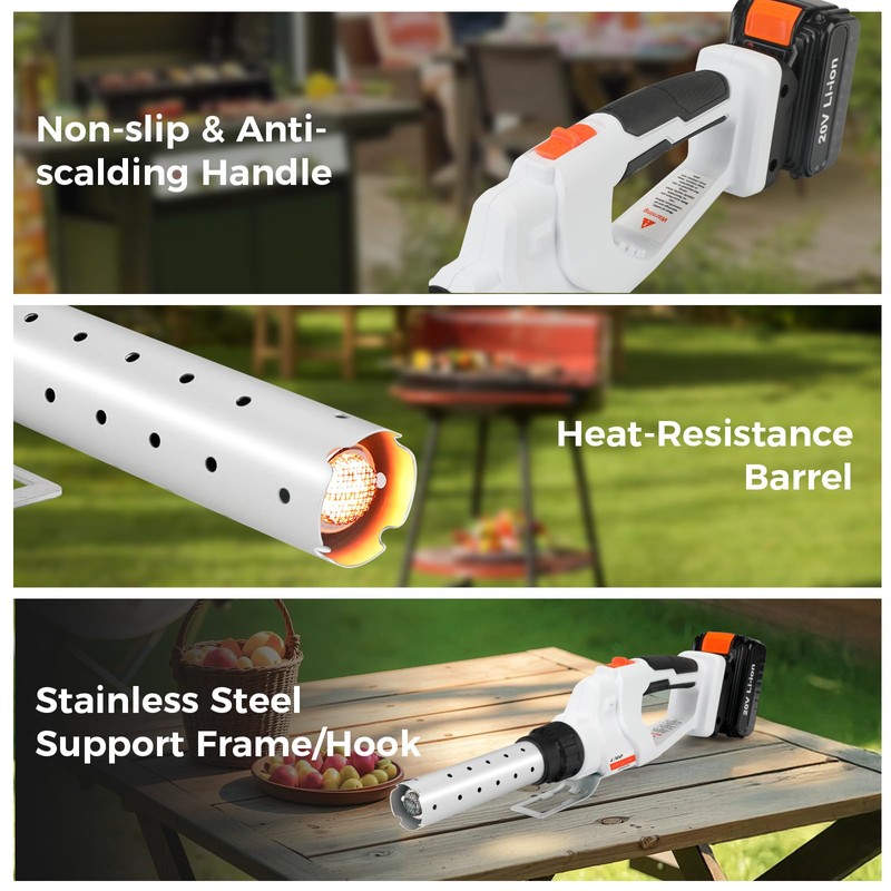 LIGO Cordless Fire Starter, 20V Charcoal Starter and Lighter, Chemical