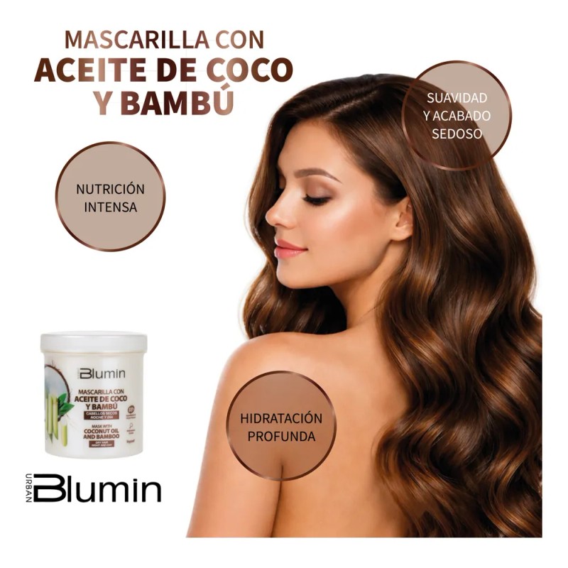 Mascarilla Nutritiva Blumin Aceite De Coco Y Bambú Orgánico