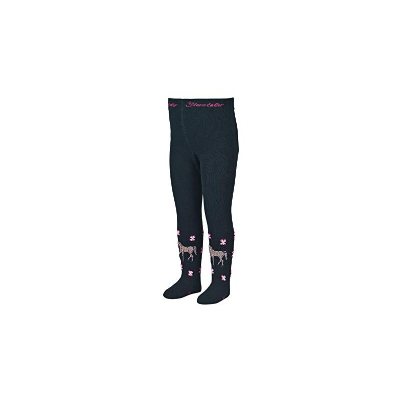 Sterntaler Baby Girls' Horse Tights, navy