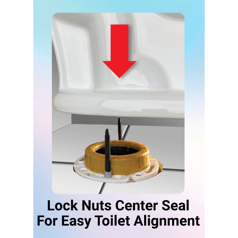 One-N-Done Premium 3.75" Toilet Bolts: Toilet Flange Repair Kit Locks