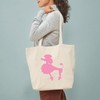CafePress Poodle In Pink Tote Bag Reusable Natural Beige Canvas