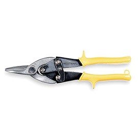 Aviation Snip, 9 3/4 In, Straight, Yellow