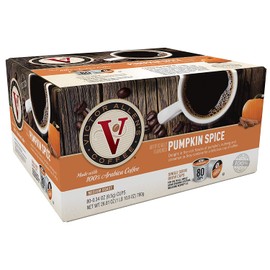 Victor Allen's Coffee K Cups, Pumpkin Spice Single Serve Medium Roast Coffee, 80 Count, Keurig 2.0 Brewer Compatible