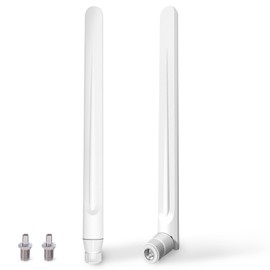 WiFi Antenna 5G LTE Antenna 2 Pieces WiFi SMA / TS9 Connector 700-6000MHz GSM/GPRS/2G/3G/4G/5G for WiFi Router, PC Desktop, USB Adapter, PCI-E Cards, Security IP Camera, FPV Camera Monitor, White