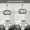 Lanhall 8 Black Light Farmhouse Chandelier Dining Room Light Fixture