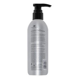 MARTHA DEBYALE HAIR TECH For Men 3en1 Shampoo. Melena, barba, bigote y cuerpo. Con extracto de Grano de Café y Carbón Activado, 450 ml.