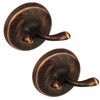 Ntipox Oil Rubbed Bronze Towel Hooks Antique, 2 Pack Coat