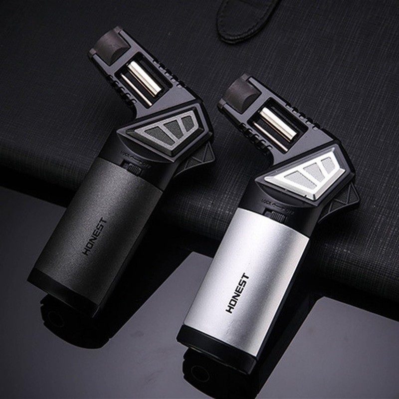 OLDENDO Butane Torch Lighter Refillable Adjustable Jet Flame, Multipurpose Outdoor