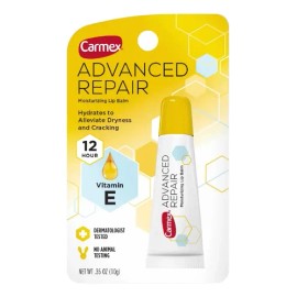 Carmex Advanced Repair Bálsamo Labial 0.15 OZ  Hidratante Reparador SPF 15, Fórmula Suave y Duradera, Alivio Intenso para Labios Secos y Agrietados,  