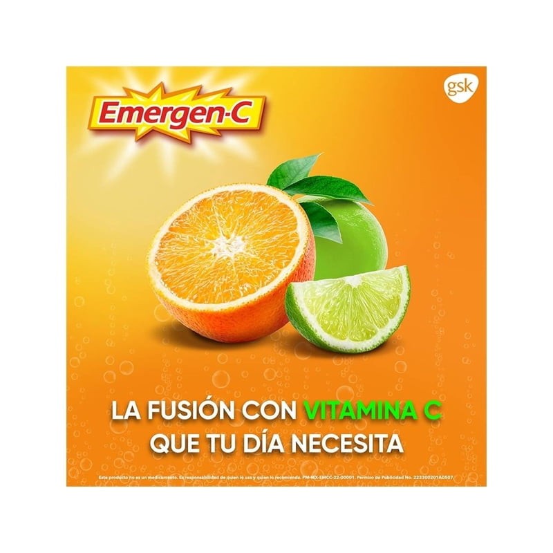 Emergen C sabor naranja 10 sobres
