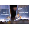 AlfaEx 25 Pack Fishing Bags Leakproof Round Bottom Clear Plastic