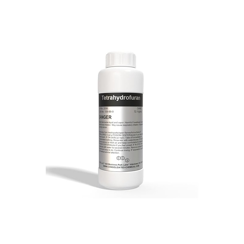 Tetrahydrofuran (THF) High Purity Solvent - 100mL (3.3 Fl Oz)