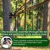 Mofuiry 2 Pack Heavy Duty Metal Branch Holder Mounted Deer