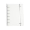 PATIKIL A7 Binder Cover, 1 Pcs PP 6 Ring Round