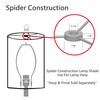 Aspen Creative 30094A Transitional Bell Shaped Spider Construction Lamp Shade,