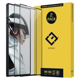 DUNSIHUI 2Pcs Red Magic 9 Pro Screen Protector, Full Coverage Silk Anti-Scratch 9H HD Clear No-Bubble Tempered Glass Screen Protector Protective Film For Z T E Nubia Red Magic 9 /9+ 6.8" Black