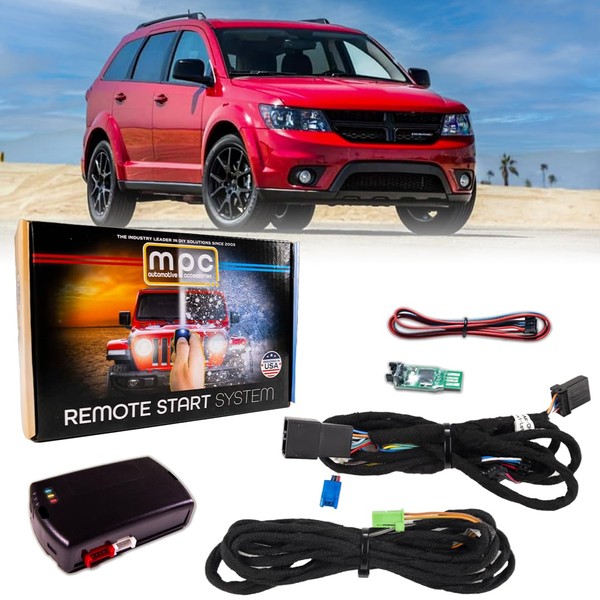 MPC Remote Start for 2018-2020 Dodge Journey |Gas| |Push to Start| |Plug N Play| Uses Factory Key Fob