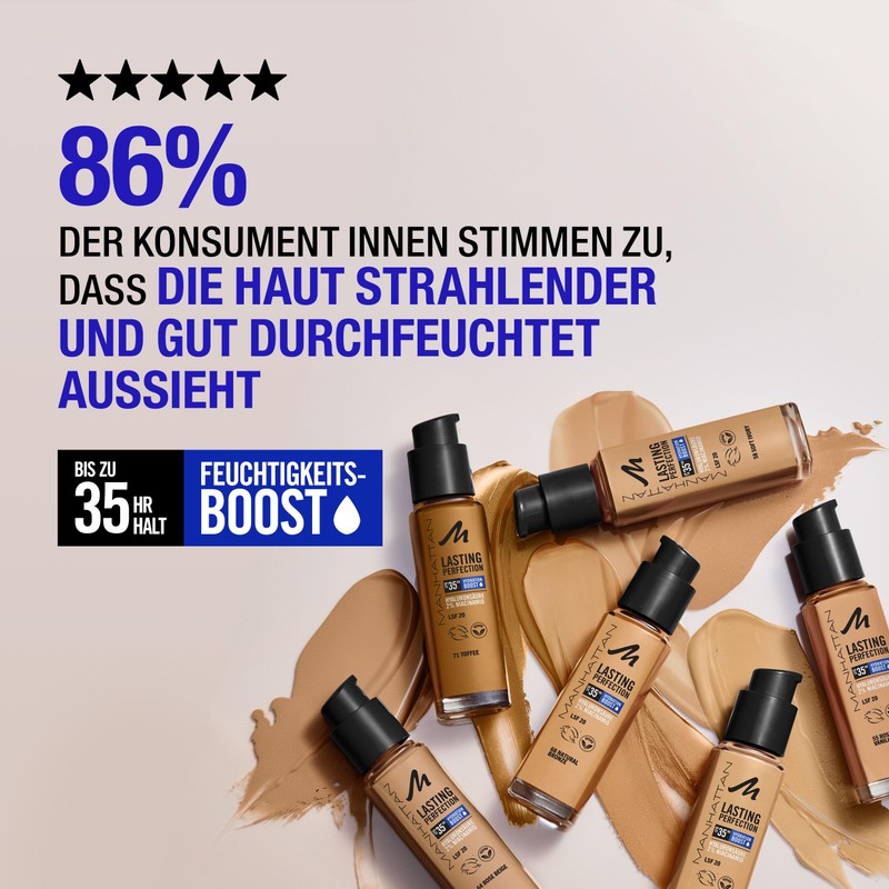 Manhattan Lasting Perfection 35 HR Ultra Long Lasting Liquid Makeup