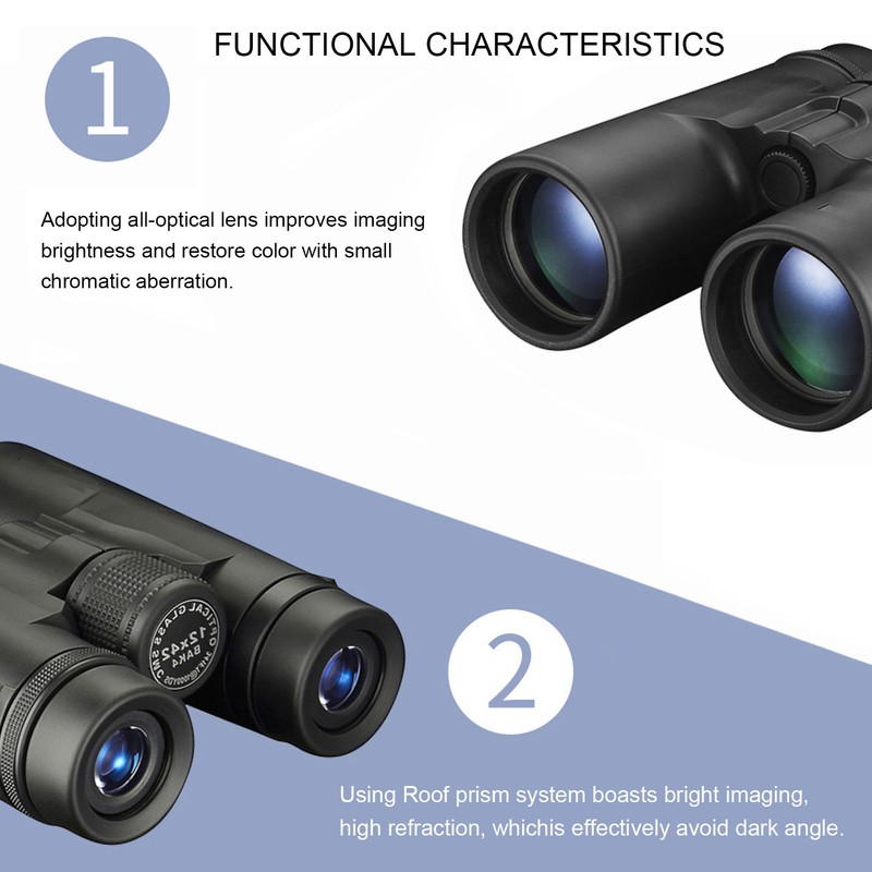 Compact Binoculars HD Outdoor High Power Optical Small Binocular for