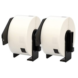 Printing Saver 2X Address Labels DK-11208 Easy Peel Labels Compatible with Brother P-Touch QL 1050 1050N 1060N 500A 500BS 500BW 560VP 560YX 570 580 580N 650TD 38mm x 90mm